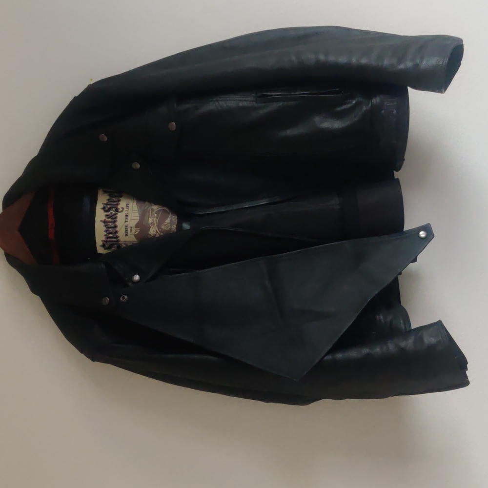 Street & Steel Leather Bikers Jacket.